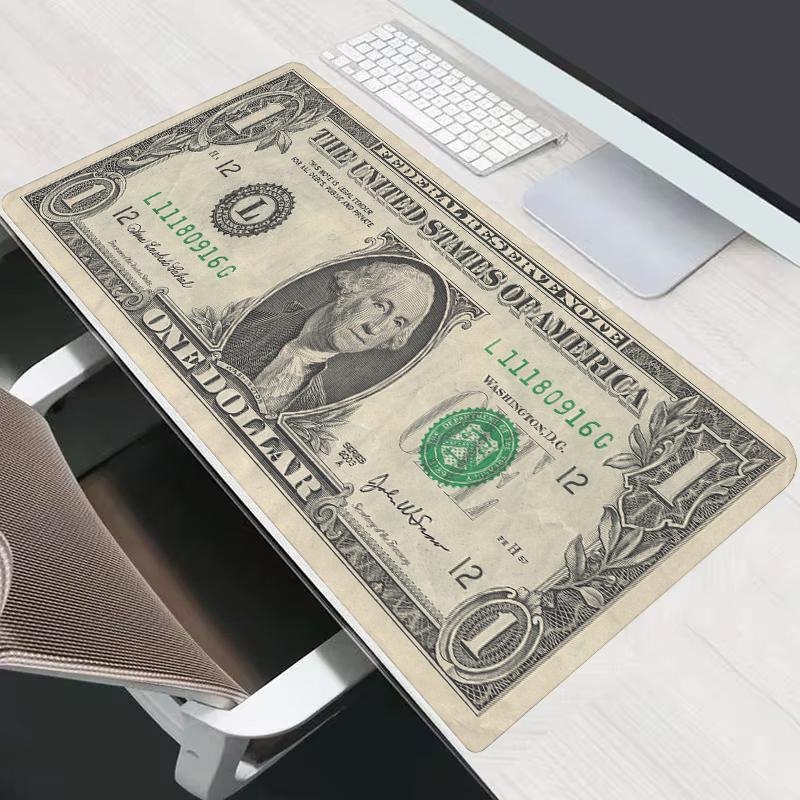 Dollar Pattern Mouse Pad Large Computer Office Game Table Mats New XXL Rubber Antislip Gaming Keyboard Mousepads Long Desk Pads