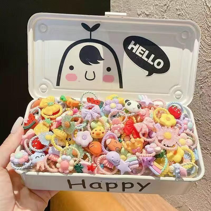 Children's Cartoon Hair Ties – Gentle, Cute Accessories for Baby Girls' Pigtails