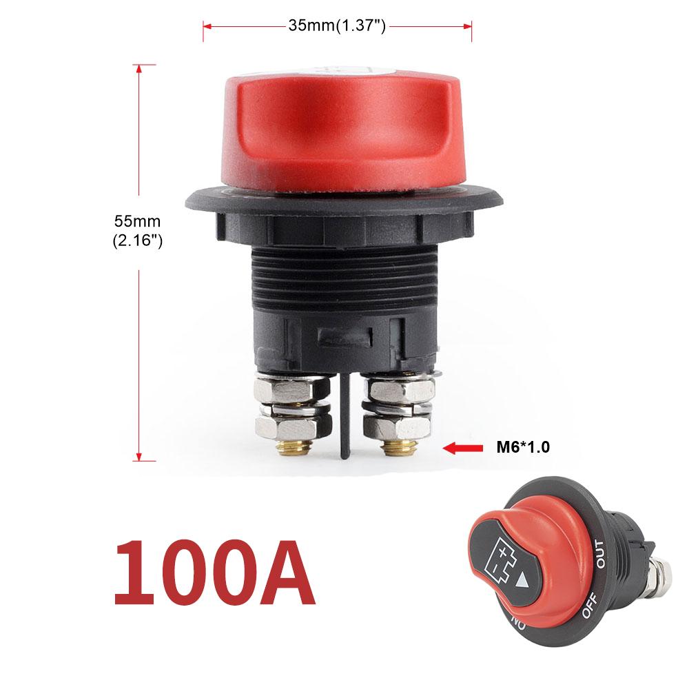 

DaierTek 50A 100A 200A 300A 12V Автомобильный аккумуляторный выключатель, выключатель-разъединитель для автофургона, мотоцикла, грузовика