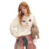Autumn Cute Cat Print Loose Sweatshirt