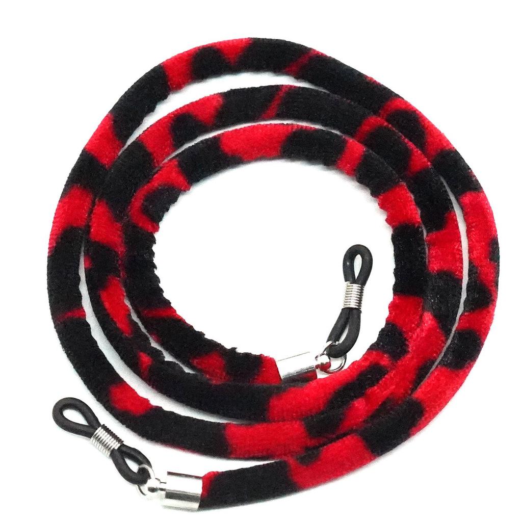 Velvet Leopard Print Multicolor Ethnic Glasses Holder Chain