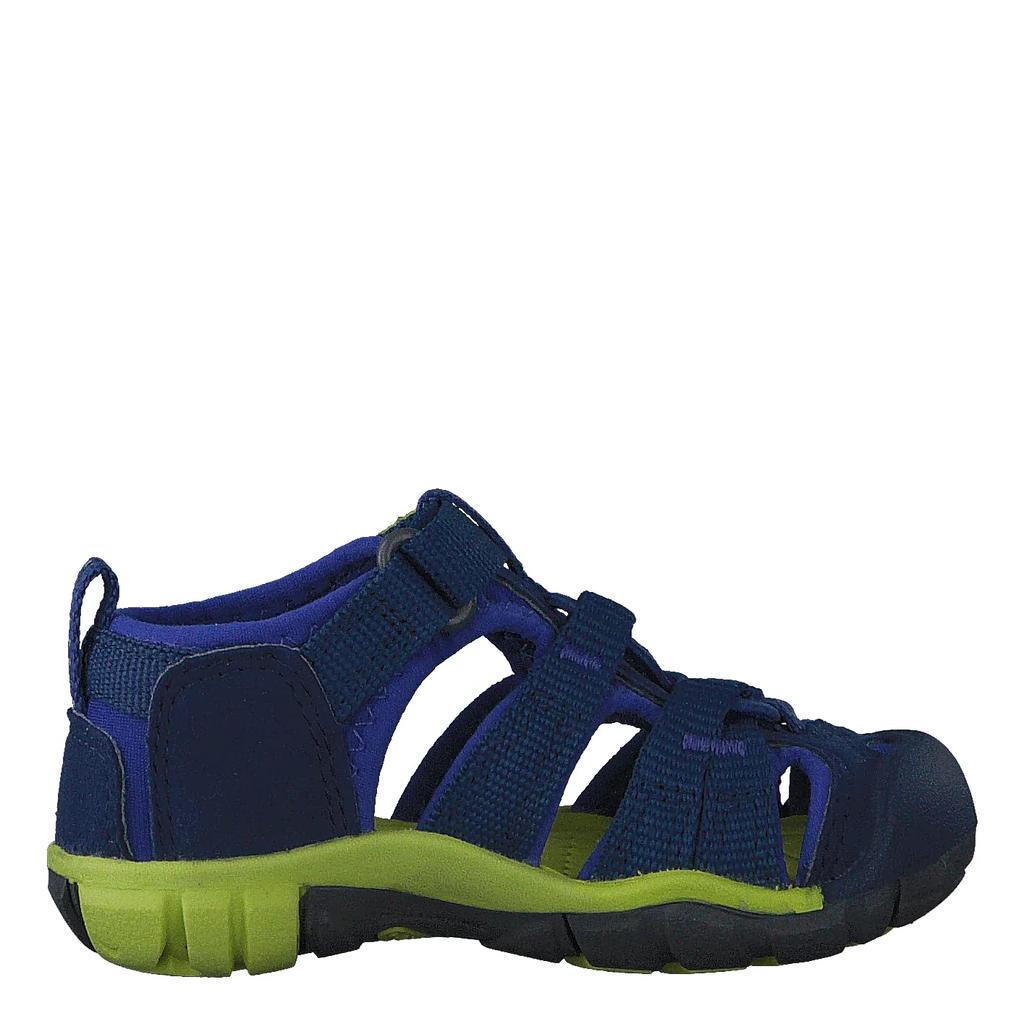 Kinder Sandalen SEACAMP II CNX Seacamp Two CNX BLUE cm [Keen] (11,5~14,5 cm) TIEFEN/CHARTREUSE 11.5