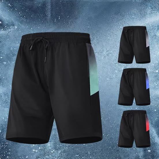 Men Sport Shorts Quick-Dry Breathable Adjustable Waist Lace Running Shorts Versatile Gym Sports Leisure