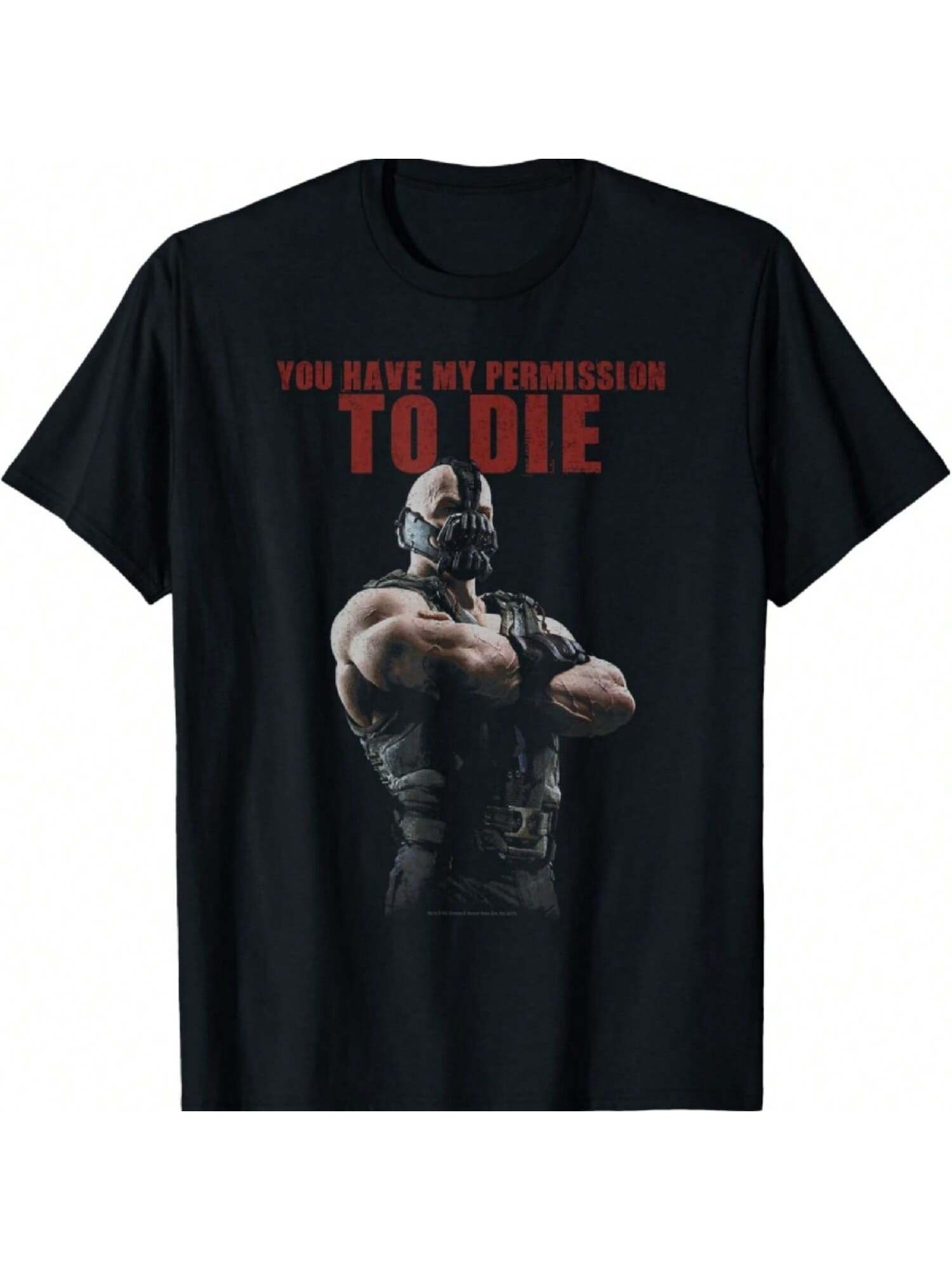 Dark Knight Rises Bane Permission To Die T-Shirt S
