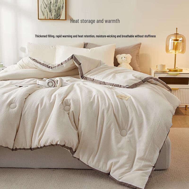 HAYLAN HOME Washable Xinjiang Cotton Winter Quilt