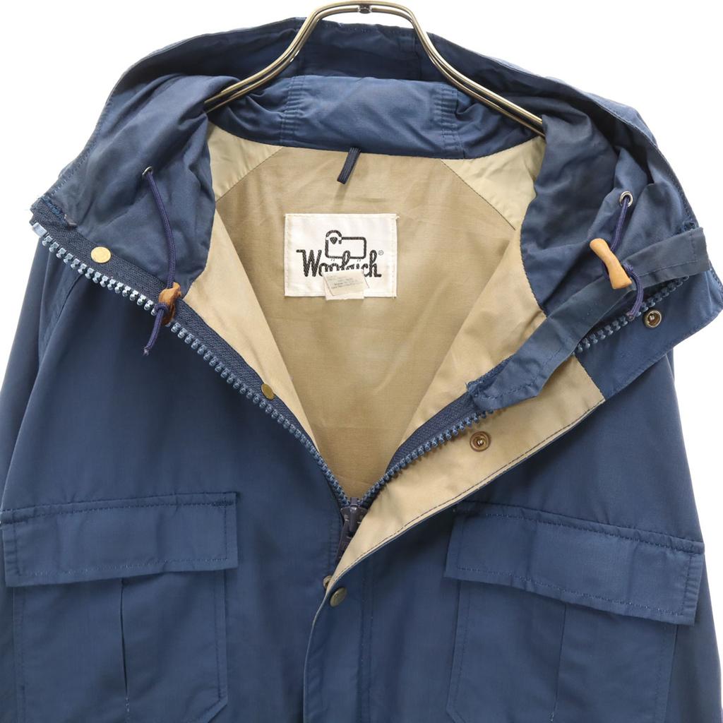 Woolrich 70s Made In USA Vintage White Tag Mountain Parka L Navy Men's Used