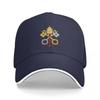 St. Andrews Cross of the Vatican Flag - The Crossed Keys Baseball Cap Fashion Beach Snap Back Hat Golf Golf Wear Unisex Women's