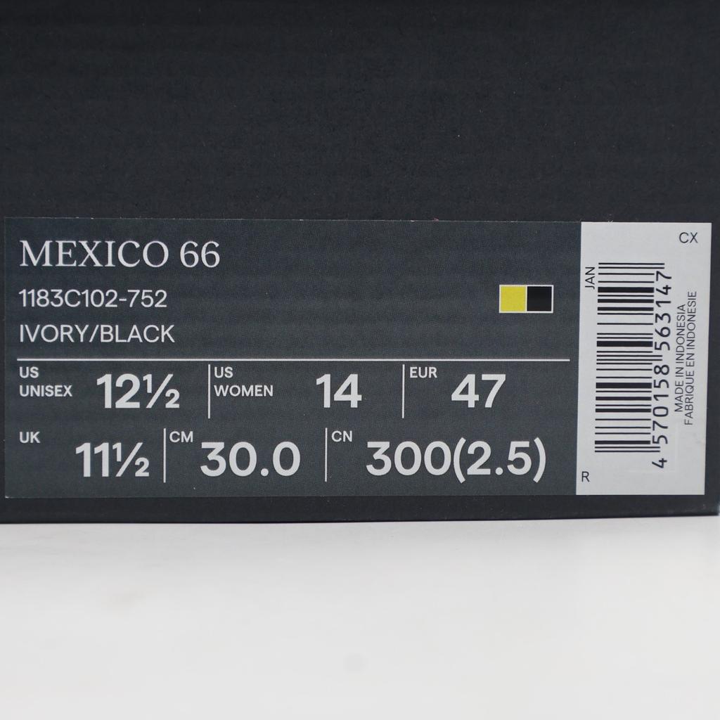 1183C102-752 Onitsuka Tiger Mexico 66 Ivory Black (Men's)