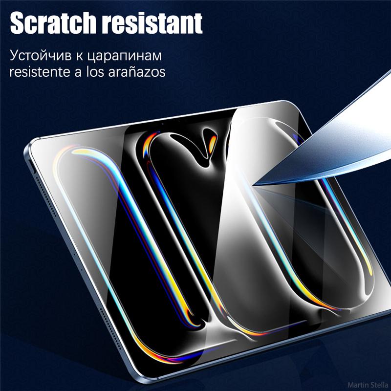 Tempered Glass Screen Protector for iPad Air 11 13 M4 M3 M2 Pro 11 13 M5 12.9 11th A16 10th 9th 8th 7th Air 5 4 3 10.2 10.5
