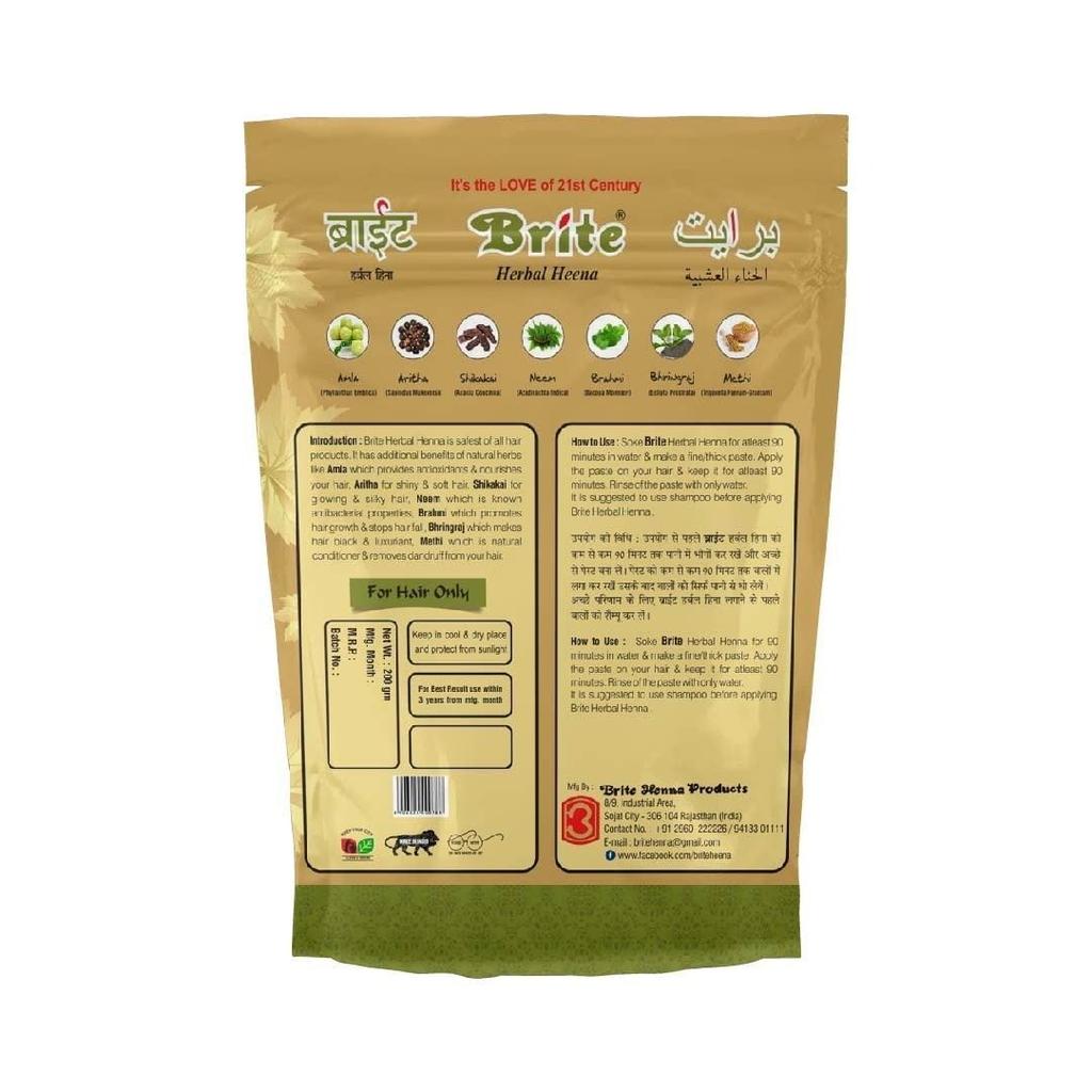 Naturalna henna ziołowa (200 gramów), Ziołowa Henna Brite