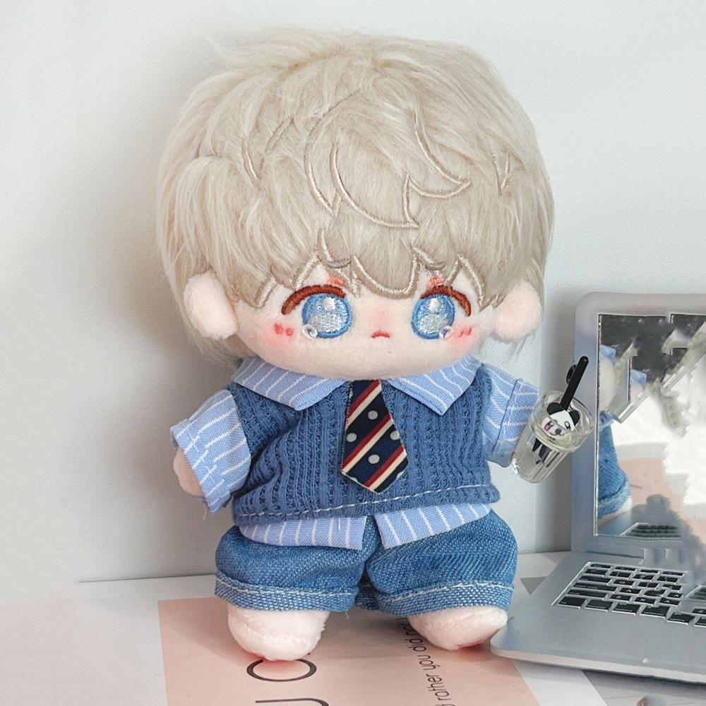 1 set School Uniform 20cm Cotton Doll Clothes Sweater Vest Plush Doll Clothes  Doll Accessories