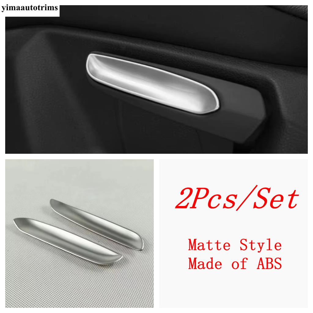 ABS Seat Adjustment Knob Button Handle Sequ Decoration Cover Trim Accessories Interior For Volkswagen T-Roc T Roc 2018 - 2025 Matte Style