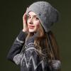 Cute Knitted Hat Thickened Cold-proof and Warm Rabbit Hair Pullover Hat Autumn and Winter Ear Protection Wool Hat