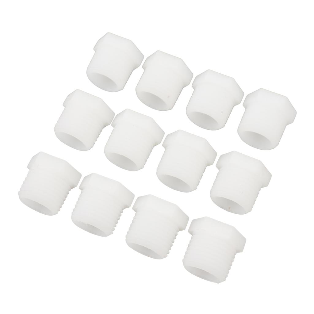 12PCS RV Water Heater Drain Plug Kit 1 2 Inch Camper White Plastic Drain Plug for Atwood Water Heaters