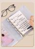 M5 Transparent Twill Loose-Leaf Binder Diary with Removable Five-Hole Strap