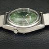 JAPAN VINTAGE SEIKO 5 AUTOMATIC MENS ARABIC GREEN COLOR DIAL WATCH a701302-5 R206a-a701302