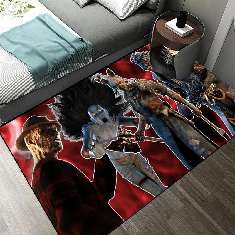 D-Dead by Daylight survival horror escape game Large Area Rugs Carpet for Home Living Room Bedroom Sofa Doormat Floor Play Mat
