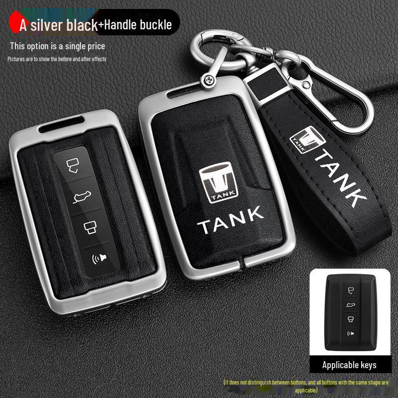 Cyber Ranger City Edition Tank 300 Key Cover: New Standard Metal Shell, Off-Road Version Tank 500 Car Bag Buckle.
