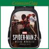 Marvel's Spider-man 2 Durable And Spacious Student Backpack With Trendy Patterns And Nylon Material