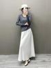 Autumn & Winter European Soft Cashmere U-neck Women's Sweater with Vertical Stripes