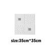 Waterproof and Moisture Proof 35x35cm 3D Tile Brick Wall Sticker Self-Adhesive Foam Board Wallpaper Bedroom Room Home Decoration