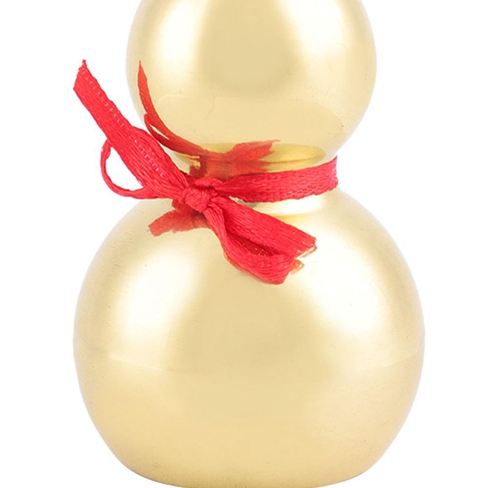 Smooth Surface Feng Shui Gourd Brass Hu Lu Statue Statues Wu Lou Gourd Feng Shui Decoration