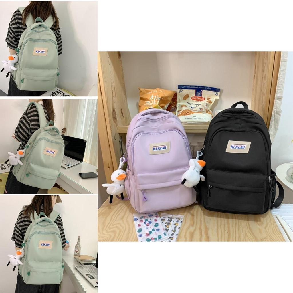 Stylish High School Students Double Shoulder Bag Large Capacity Book Bag Wholesale