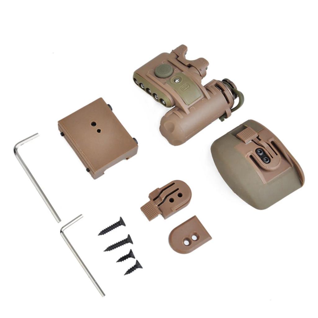 LED lovecká čepice světlo taktická helma svítilna IFF signální světla venkovní osvětlení bílá červená LED gen lampa