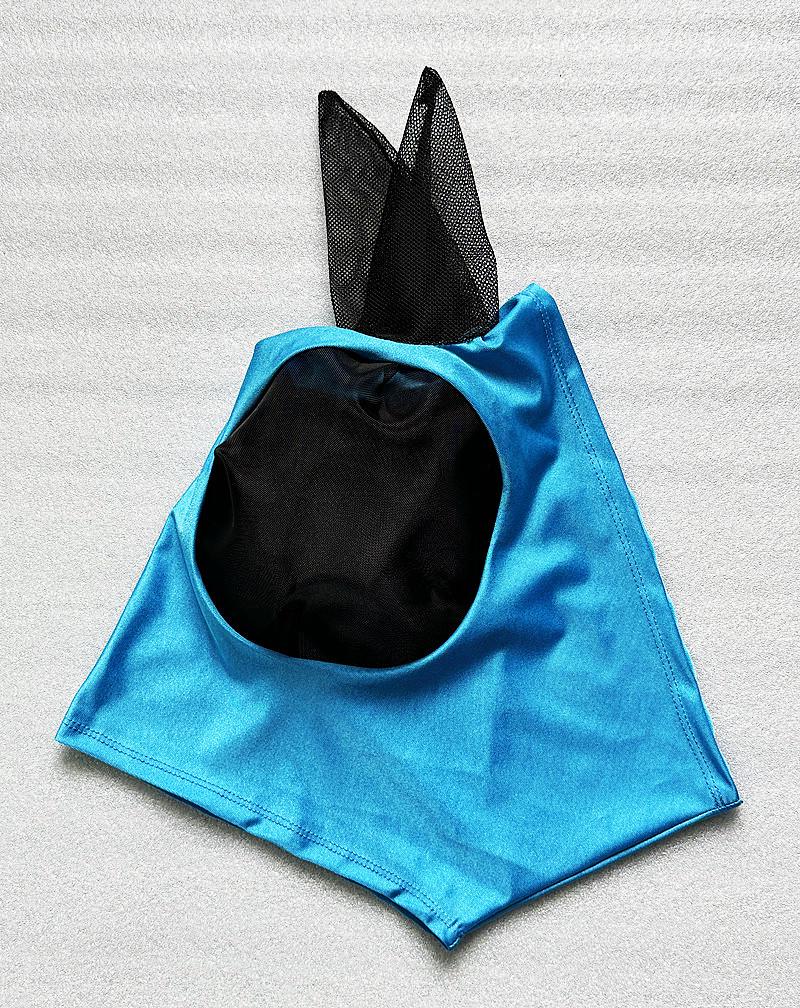 Breathable Mesh Horse Head Cover: Fly & Mosquito Protection with Multiple Prints