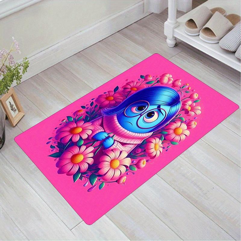 

1pc Inside Out Pattern Area Rug Soft Flannel Floor Mat for Living Room,Office,Bedroom and Carpet,Sofa Coffee Table Floor Mat 60cm by 90cm