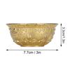 Brass Cornucopia Bowl Classic Embossed Wealth Prosperity Bowl  Wealth Abundance Gift