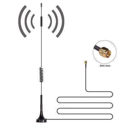 Antena Omni-Direcional de Alto Ganho 12dBi Banda Larga 700MHz-2700MHz 2.4GHz SMA Macho WCDMA 4G LTE GSM