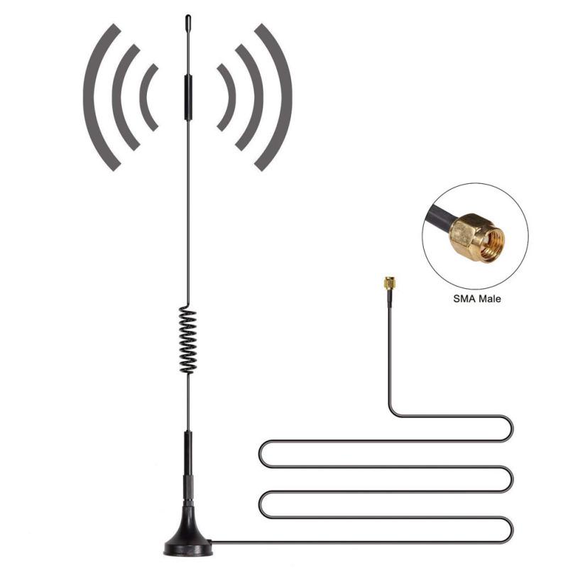 

700MHz-2700MHz Wide Band 2.4GHz 12dBi High Gain Omni-Directional SMA Male Antenna WCDMA 4G LTE GSM чорний