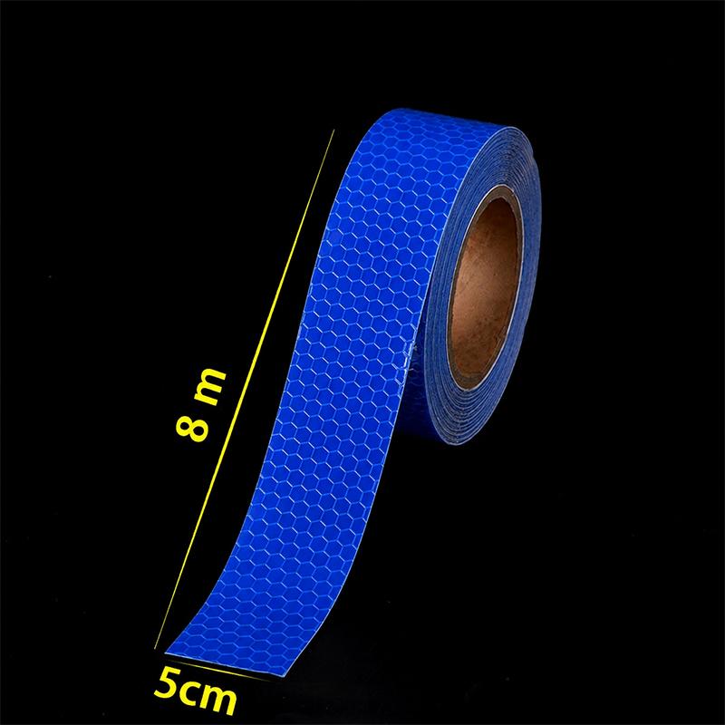5cm width Reflective Tape 1/3/5/8m Safety Warning Sticker Reflector Protective Tape Strip Film for Trucks Auto Motorcycle VanPinstriping Tape 3