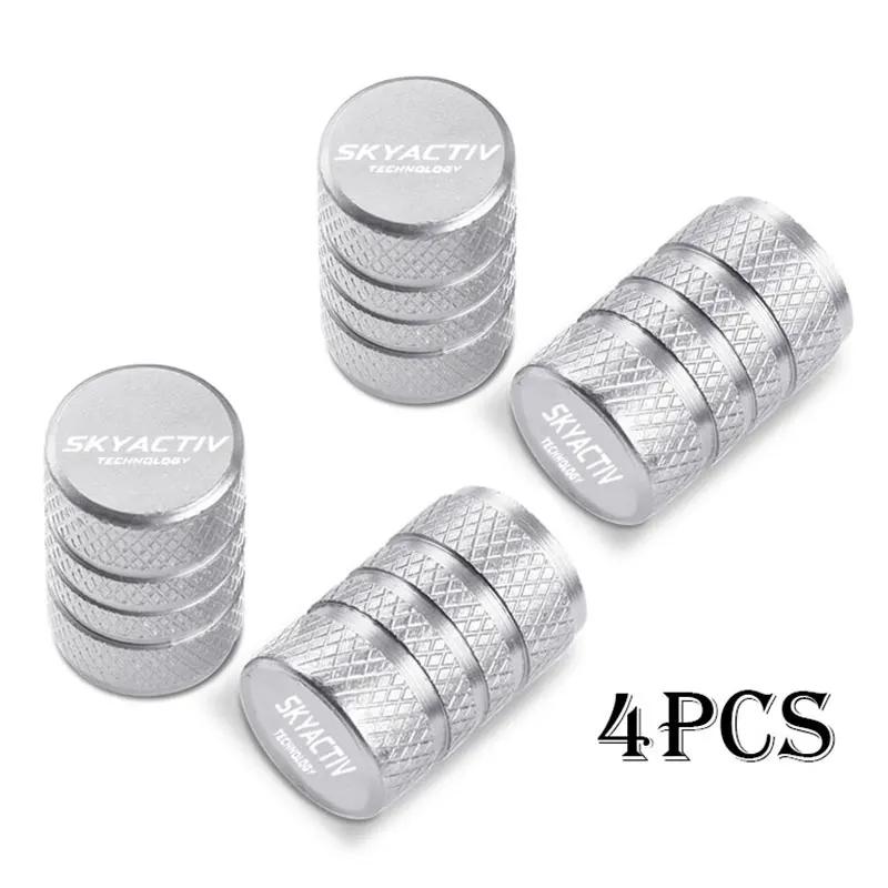 Car Wheel Tire Valve Caps Tyre Stem Covers Airdust Waterproof For Mazda Skyactiv 3 Bk 6 Gg Gh Gj Cx3 Cx5 Cx30 Cx7 Cx8 Cx9 Mx5