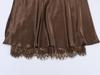 2026 European American Satin Lace Patchwork Slit Skirt