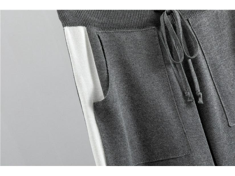 Spring & Autumn 2025 Women's Plus Size Fashionable Knitted Two-Piece Suit