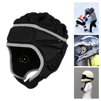 Sponge Padded Headgear Adjustable Shock Absorption Protective Soft Football Helmet for Roller Skating