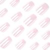 Aurora Pink Square Nail Art Stickers: Reusable & Wearable False Nail Tips