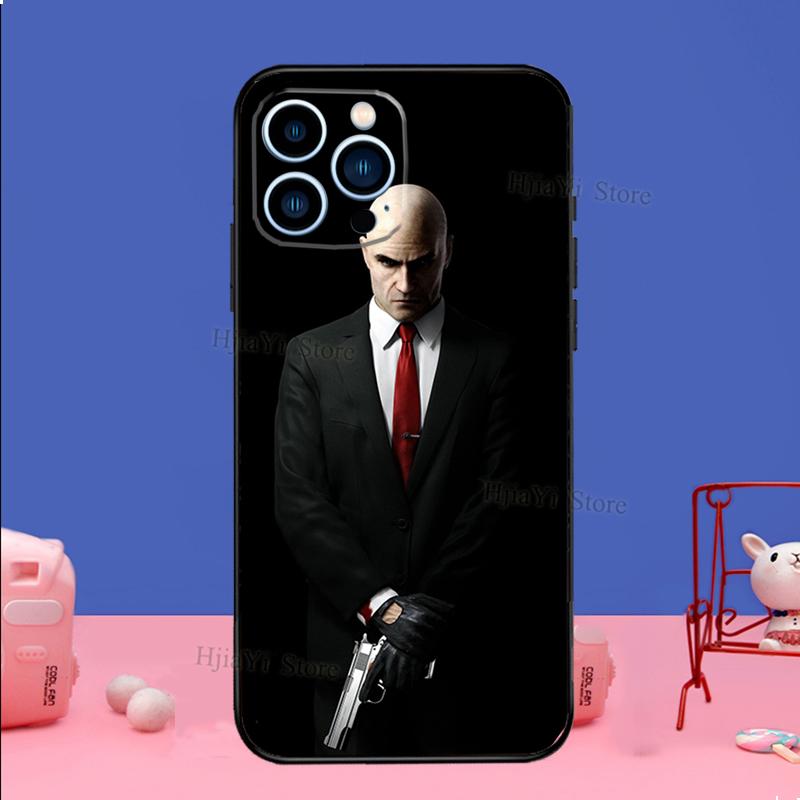 

Man Hitman Agent Case For iPhone 16 15 13 11 12 14 Pro Max XS XR X Plus 13 mini Soft Cover Fundas Capa Shell iPhone 13