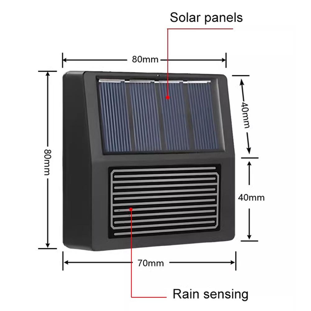 Pro Tuya Pro Zigbee Chytrý solární dešťový senzor Bezdrátová detekce v reálném čase Solární napájení Efektivita Chytrý Pro integraci do domácnosti
