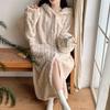 Women's Flannel Hooded Long Robe