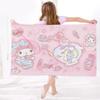 Sanrio Kids Beach Towel, Soft Quick Dry & Absorbent for Swimming Sports, Windproof Bathrobe Shawl, Portable