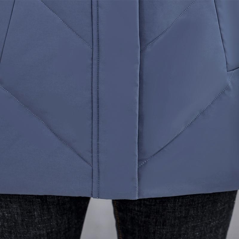 Middle Age Women's Down Coats Winter Vintage Parkas Hooded Plus Size Elegant Loose Thick Warm Down Jackets Woman Outerwears