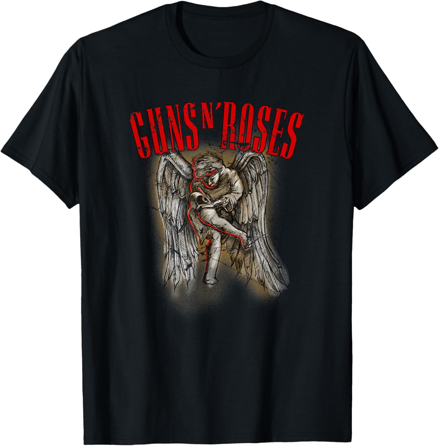 Guns N  Roses Sketch Glow Cherub T-Shirt T-Shirt S разноцветный