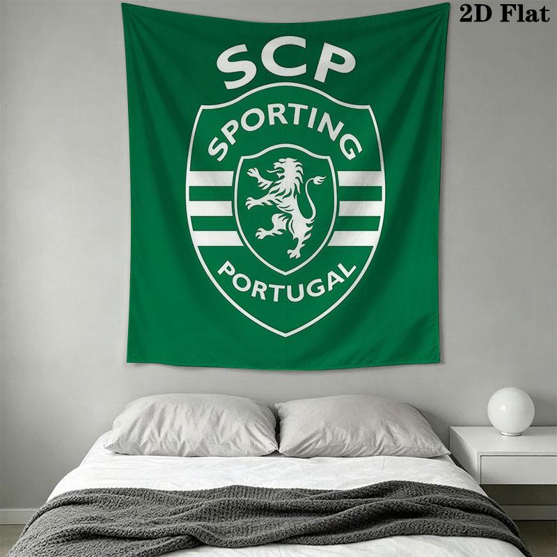 Sporting CP logo Wall Hanging Printed Fabric Blanket Decorative Tapestries for Bedroom Living Room Home Decor
