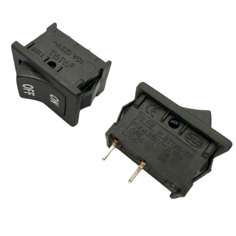 Rocker Power Switch RL3T125/55: 2 Pins, 2 Positions, 6A, 250V