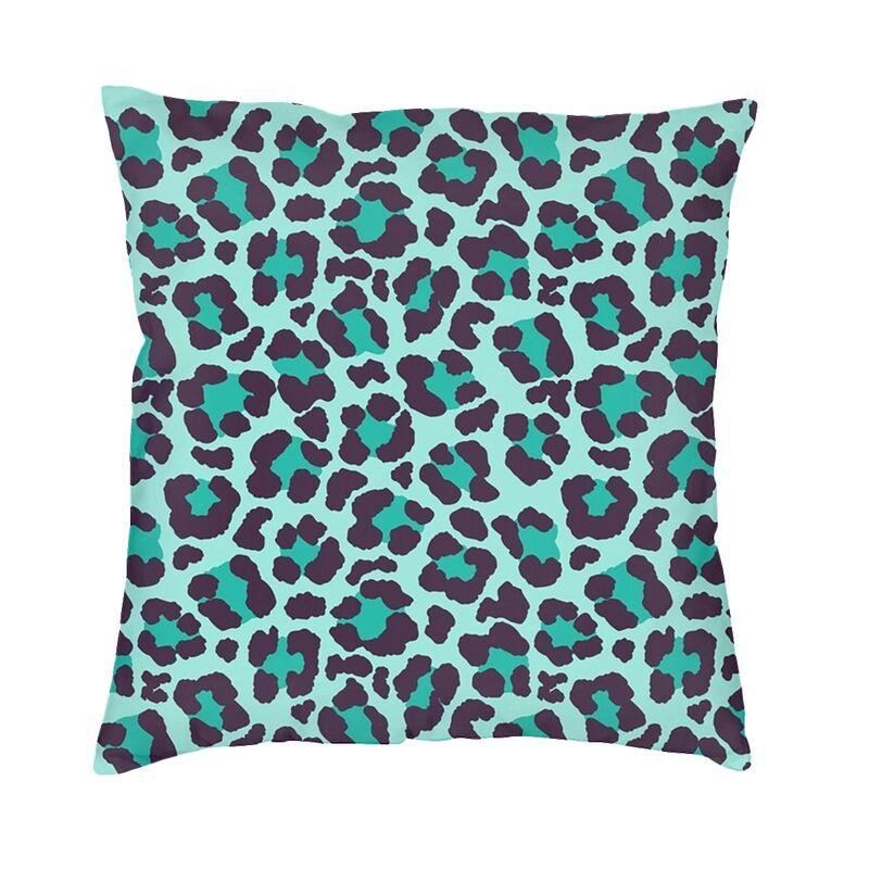 Custom Brown Leopard Print Pillow Case 40X40Cm Living Room Decoration Modern Animal Cheetah Skin Chair Cushion Square Pillowcase