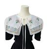 Cape Lace Blouse False Collars Embroidery Small Shawl Sweet Flower Scarves  Scarf Accessories