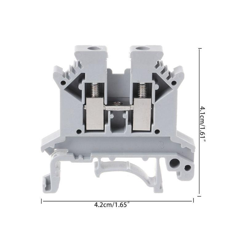 10pcs/set UK-2.5B Terminal Block Screw General Application PCB Din Wiring f